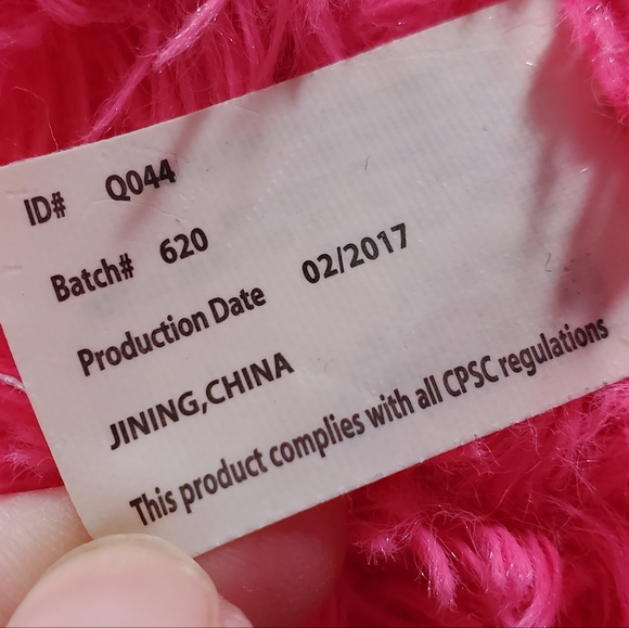 Pink & Green Elephant Plush Stuffed Animal - Picture 6 of 11